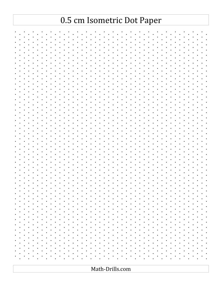 Isometric Dot Paper Printable 9009