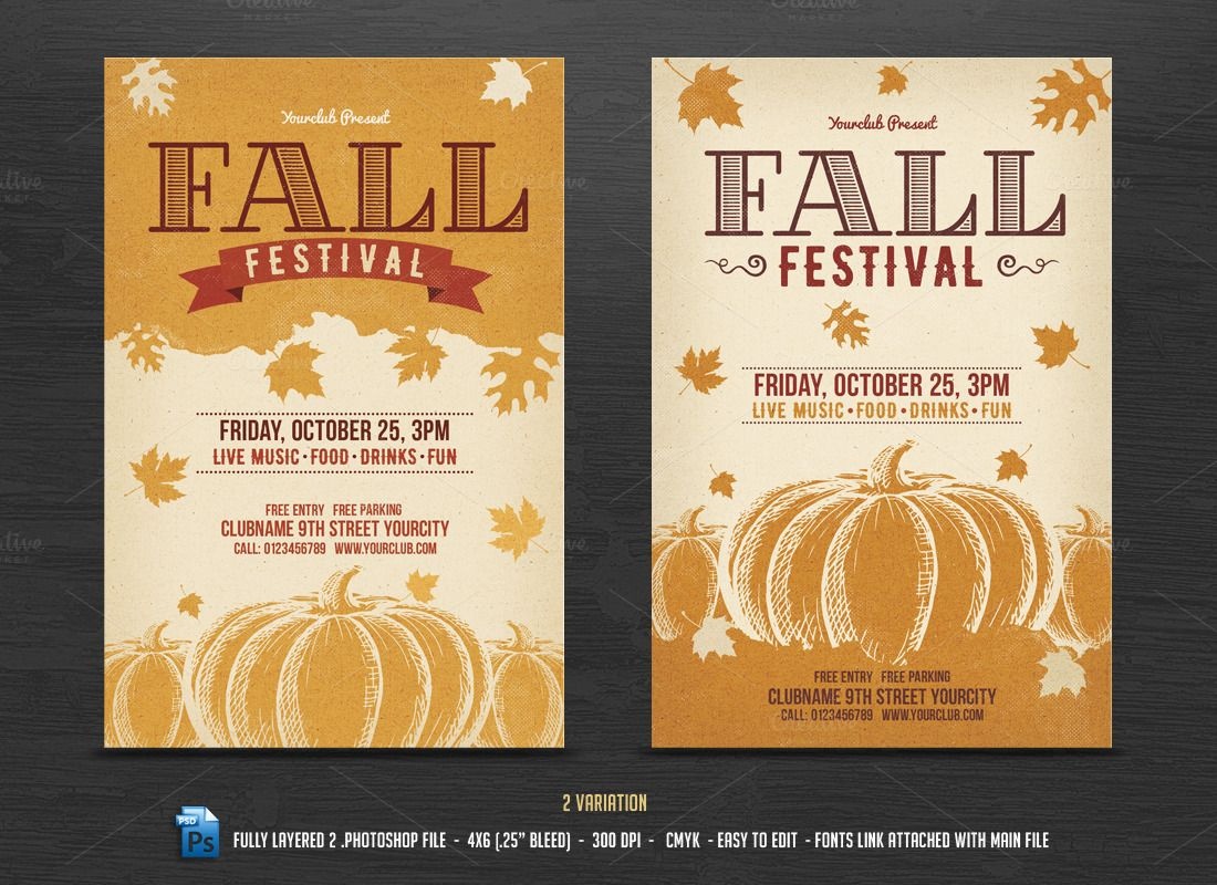 005 Template Ideas Fall Festival Flyer Templates Frightening Free - Free Printable Fall Festival Flyer Templates