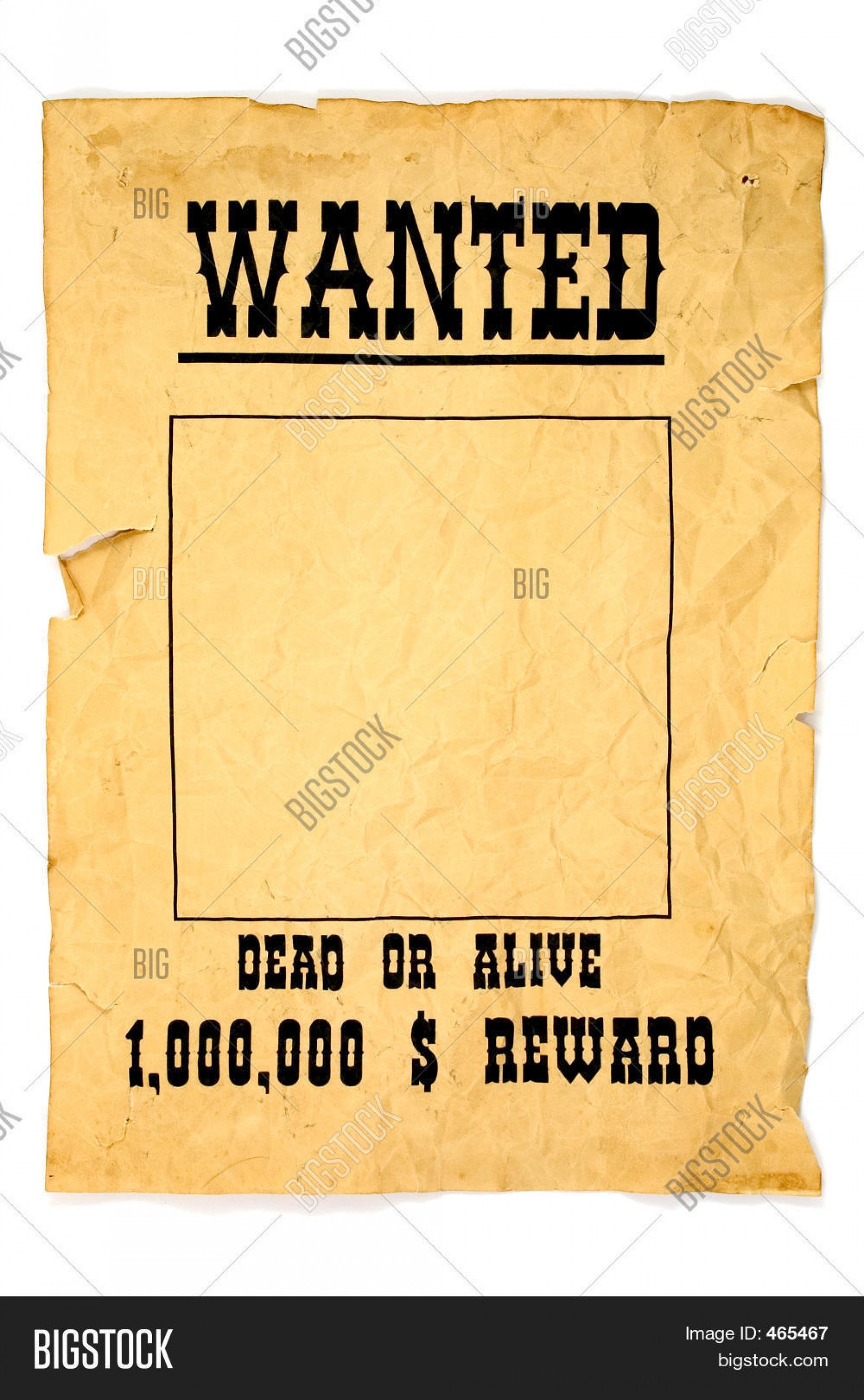 007 Free Wanted Poster Template