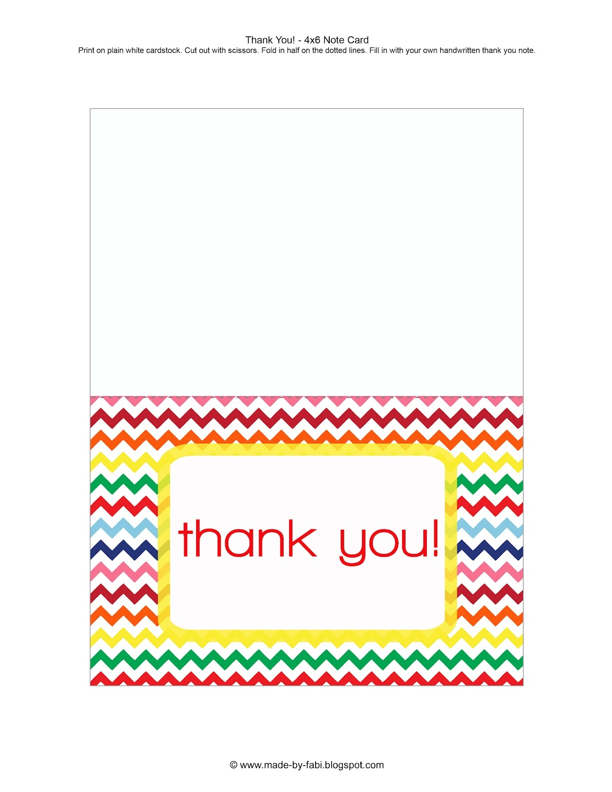 Free Printable Thank You Notes | Free Printable