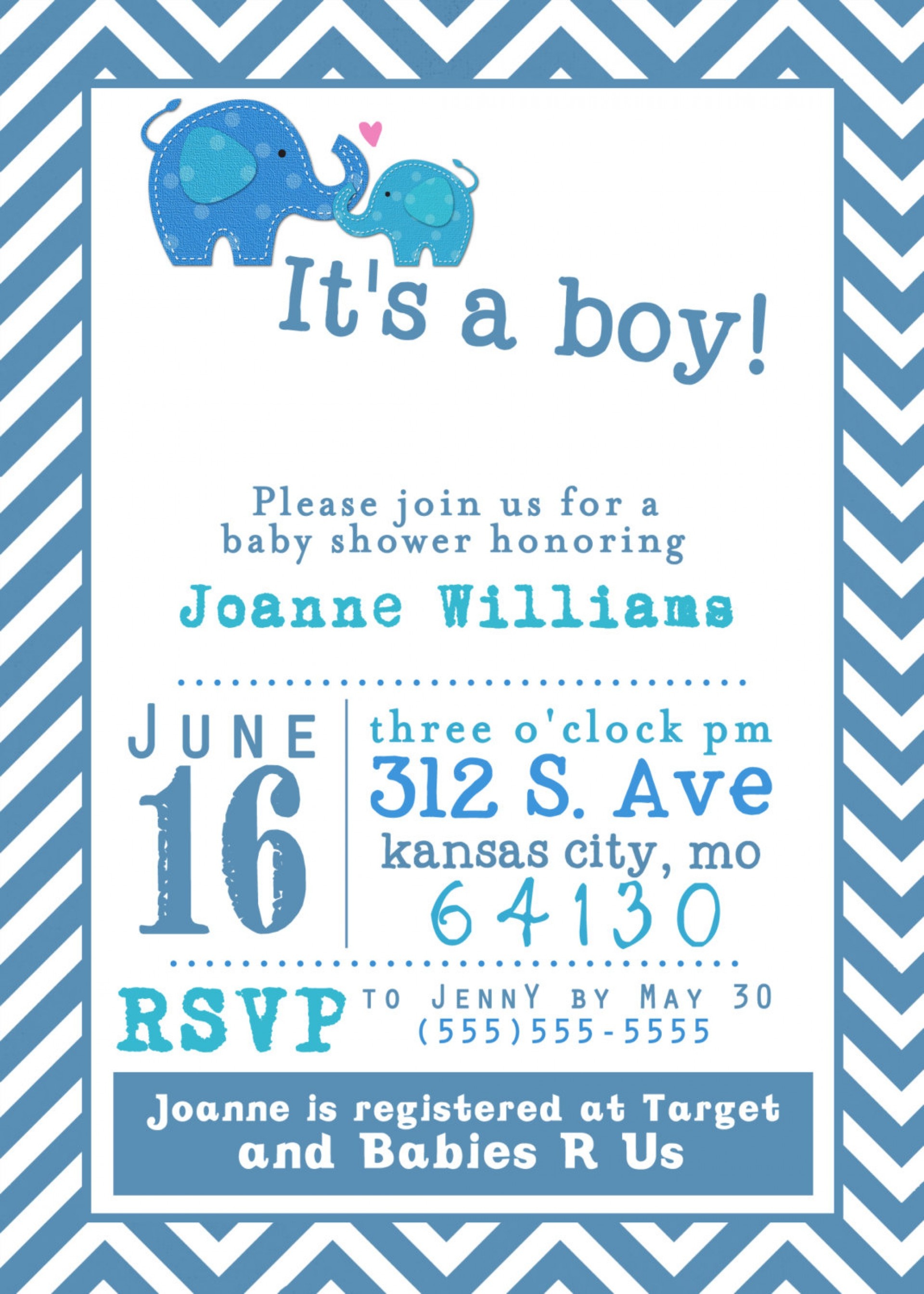 019 Baby Shower Invitation Free Templates Template Ideas Printable - Free Baby Boy Shower Invitations Printable