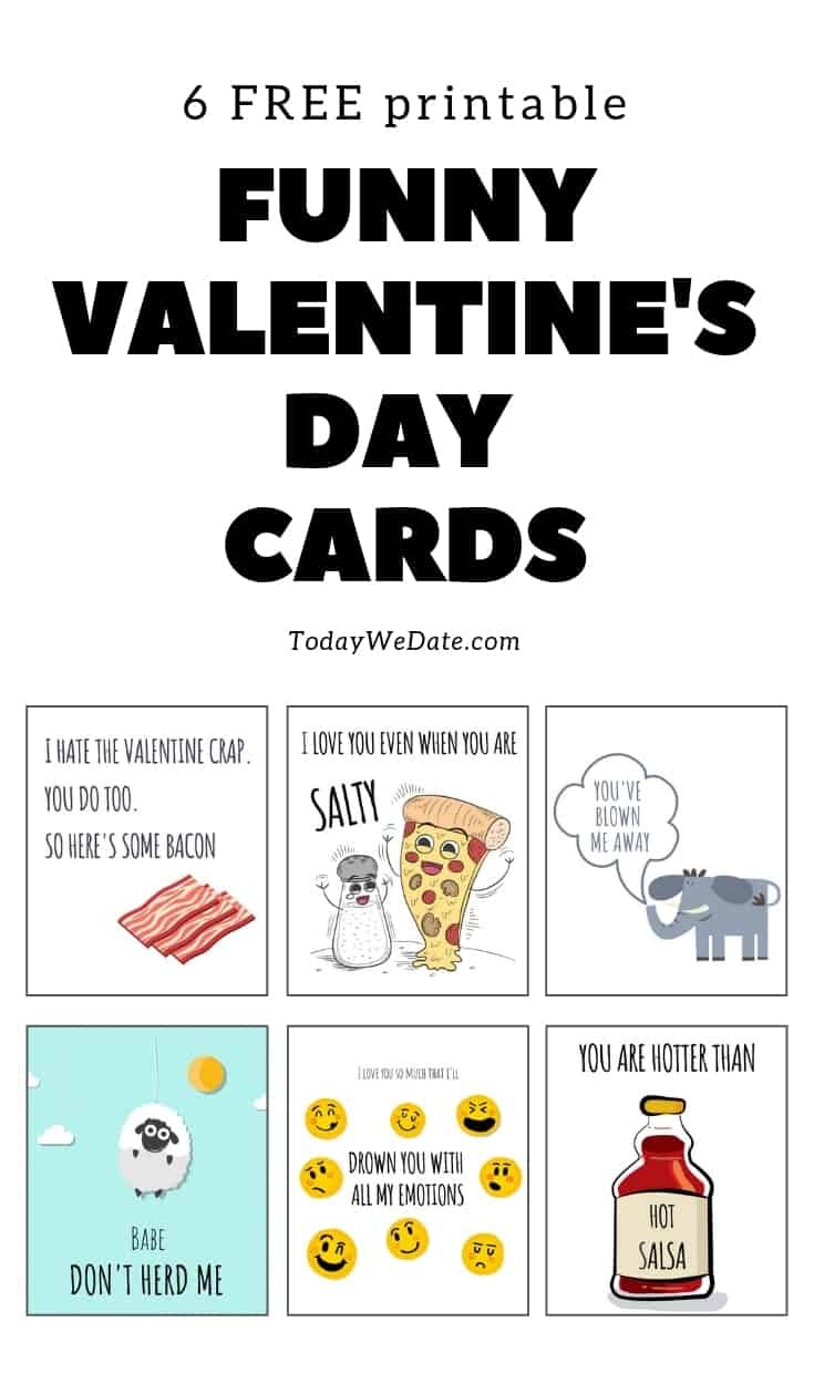 105 Funny Valentine&amp;#039;s Day Printables To Surprise Your Sweetheart - Free Funny Printable Cards