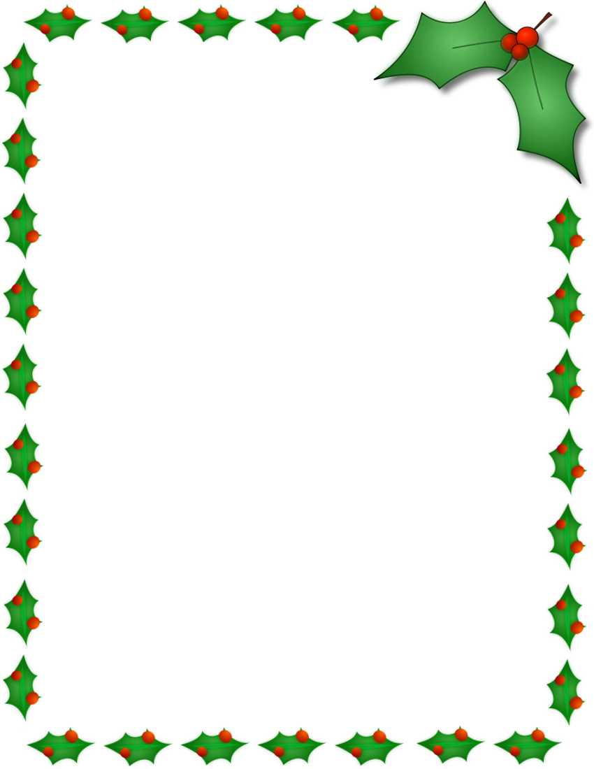 Free Printable Christmas Paper With Borders - Free Printable