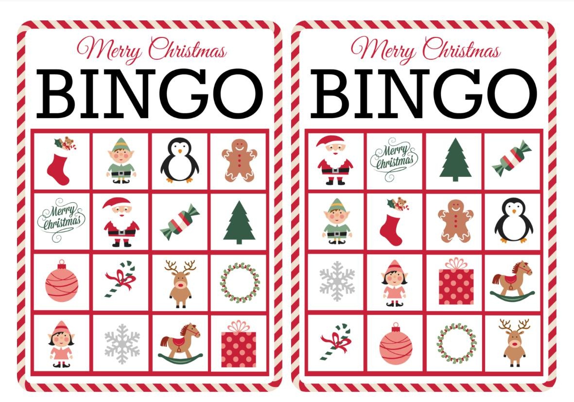 11 Free, Printable Christmas Bingo Games For The Family - Free Printable Christmas Pictures