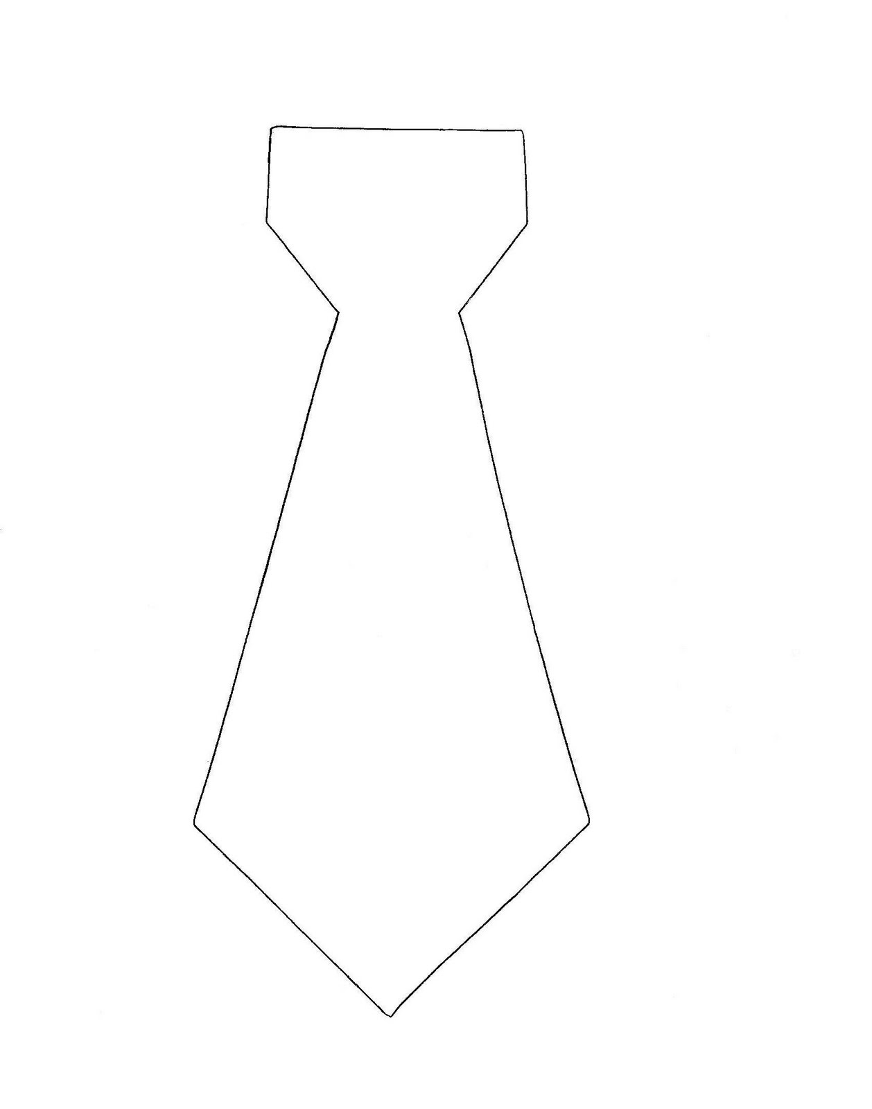 Free Printable Tie Template Free Printable