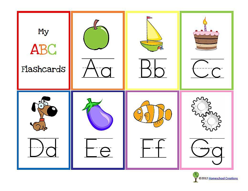 11 Sets Of Free, Printable Alphabet Flashcards - Free Printable Flash Card Maker Online