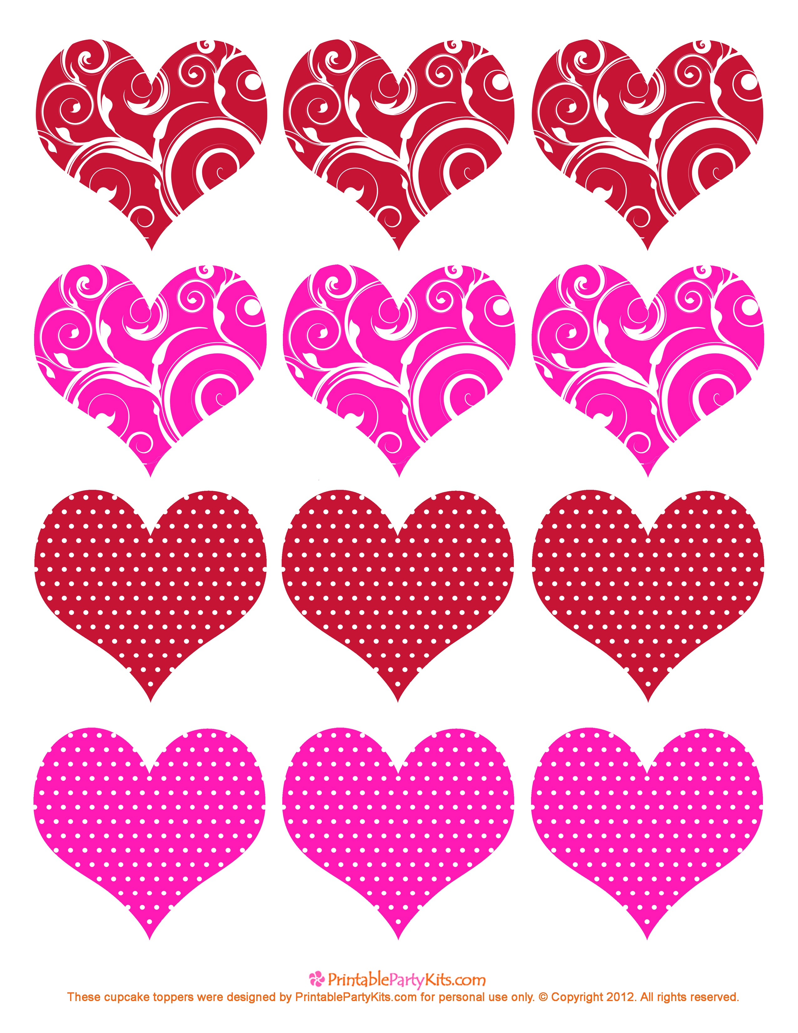 11 Valentine Heart Template Images - Free Printable Valentine Hearts - Free Printable Hearts