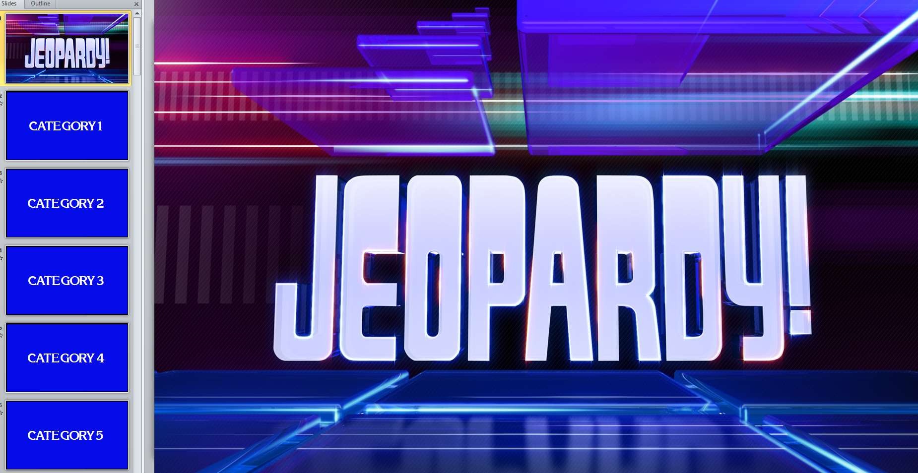 12 Free Jeopardy Templates For The Classroom Free Printable Jeopardy