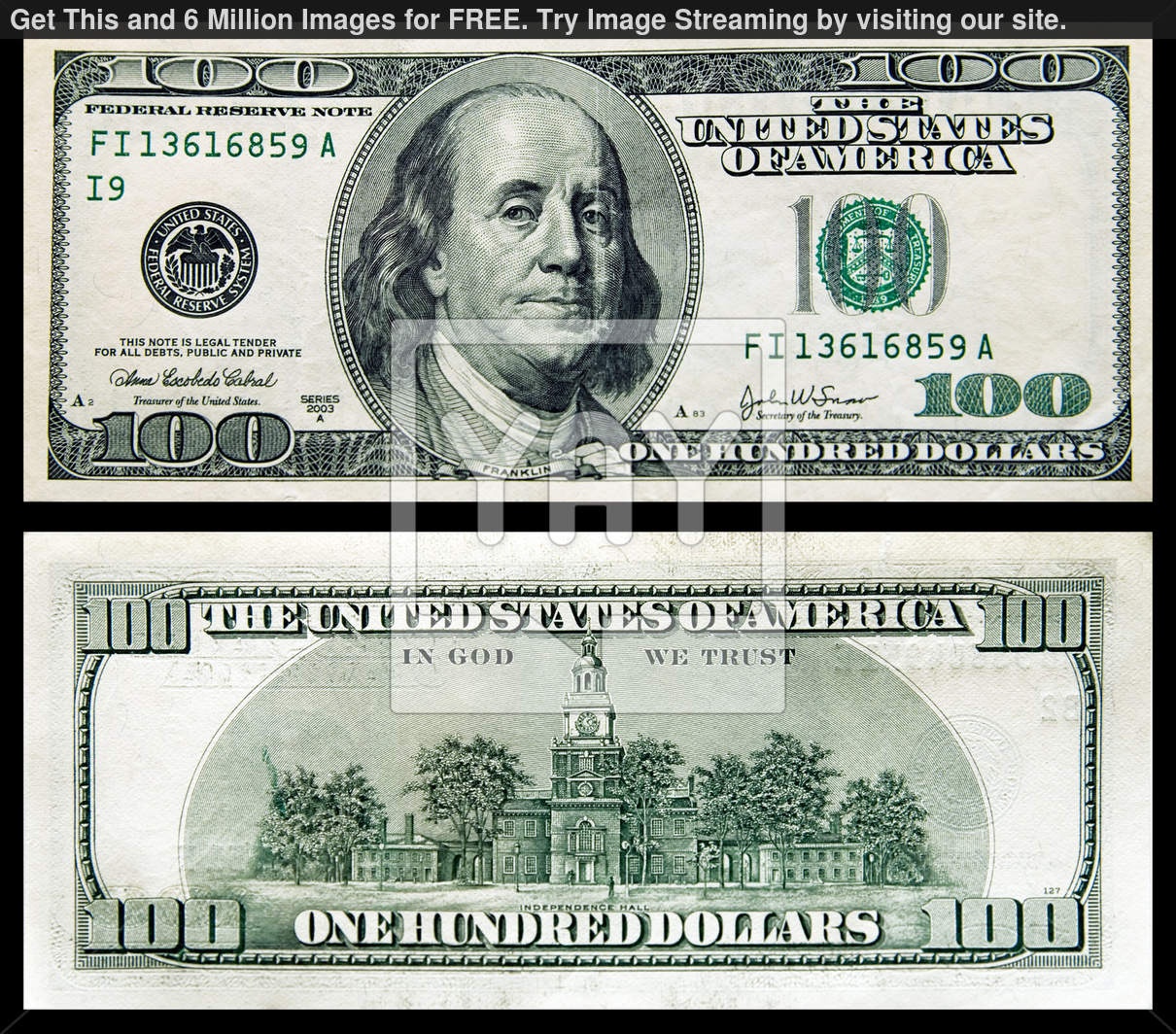 Hundred Dollar Bill Printable - Printable World Holiday