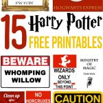 15 Free Harry Potter Party Printables   Part 1 | Harry Potter Party   Free Harry Potter Printable Signs