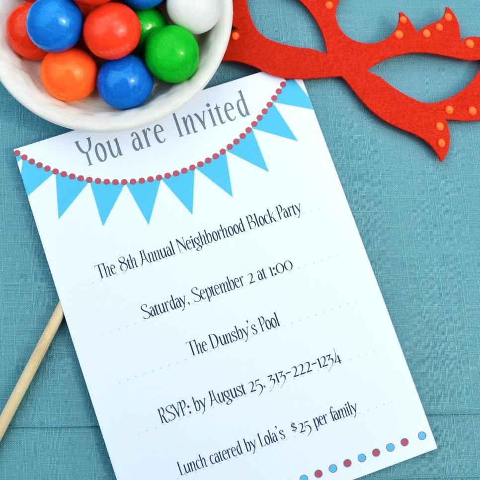 17 Free, Printable Birthday Invitations - Free Printable Water Park Birthday Invitations