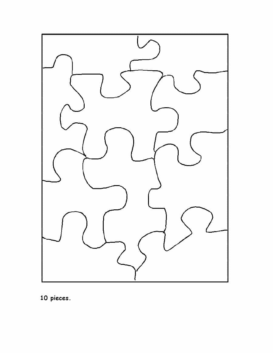 19 Printable Puzzle Piece Templates ᐅ Template Lab - Free Printable Blank Puzzle Pieces