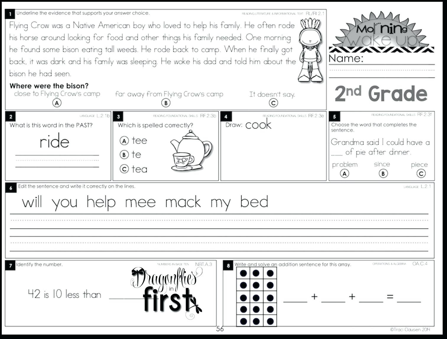 1St Grade Morning Work Free First Grade Morning Work Grade Morning - Free Printable 4Th Grade Morning Work