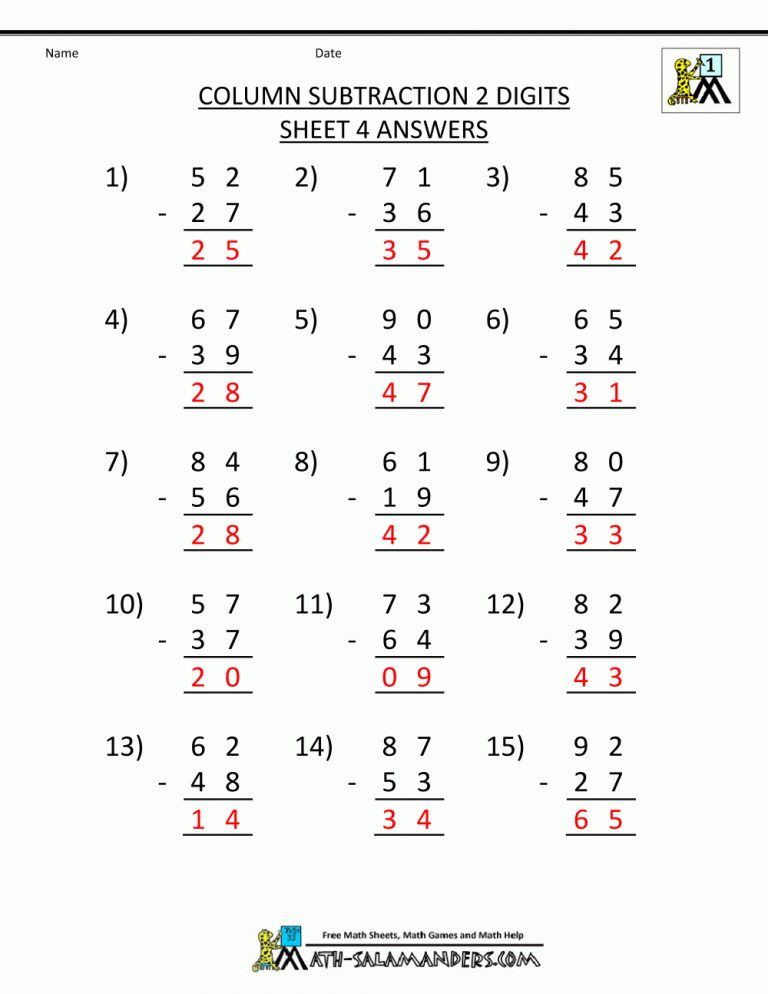 2 Digit Subtraction Worksheets Free Printable Abacus Worksheets 2 Digit Subtraction Worksheets Free Printable Abacus Worksheets