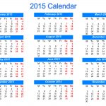 2015 Calendar Templates & Images   Free Printable Diary 2015
