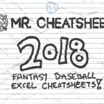 2018 Fantasy Baseball Excel Cheatsheets (Roto And Points Leagues   Fantasy Football Draft Sheets Printable Free