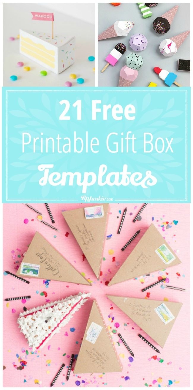 21 Free Printable Gift Box Templates | ** Free Printables ** | Diy - Free Printable Gift Boxes