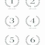 28 Elegant Printable Table Numbers | Kittybabylove   Free Printable Numbers