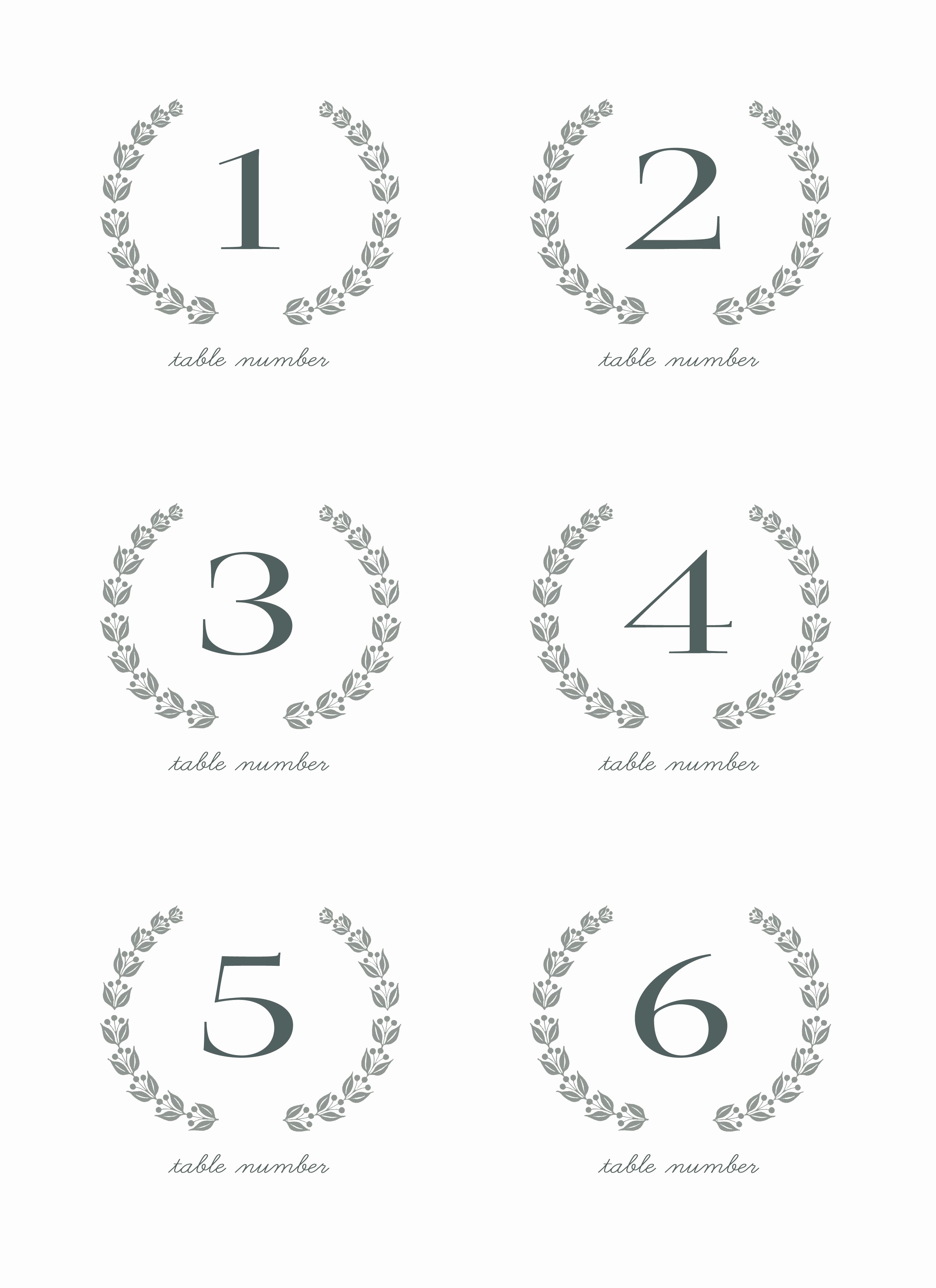 28 Elegant Printable Table Numbers Kittybabylove Free Printable 