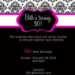 30Th Birthday Invitations Printable | 30 Is Coming | Birthday Party   Free Printable 18Th Birthday Invitations