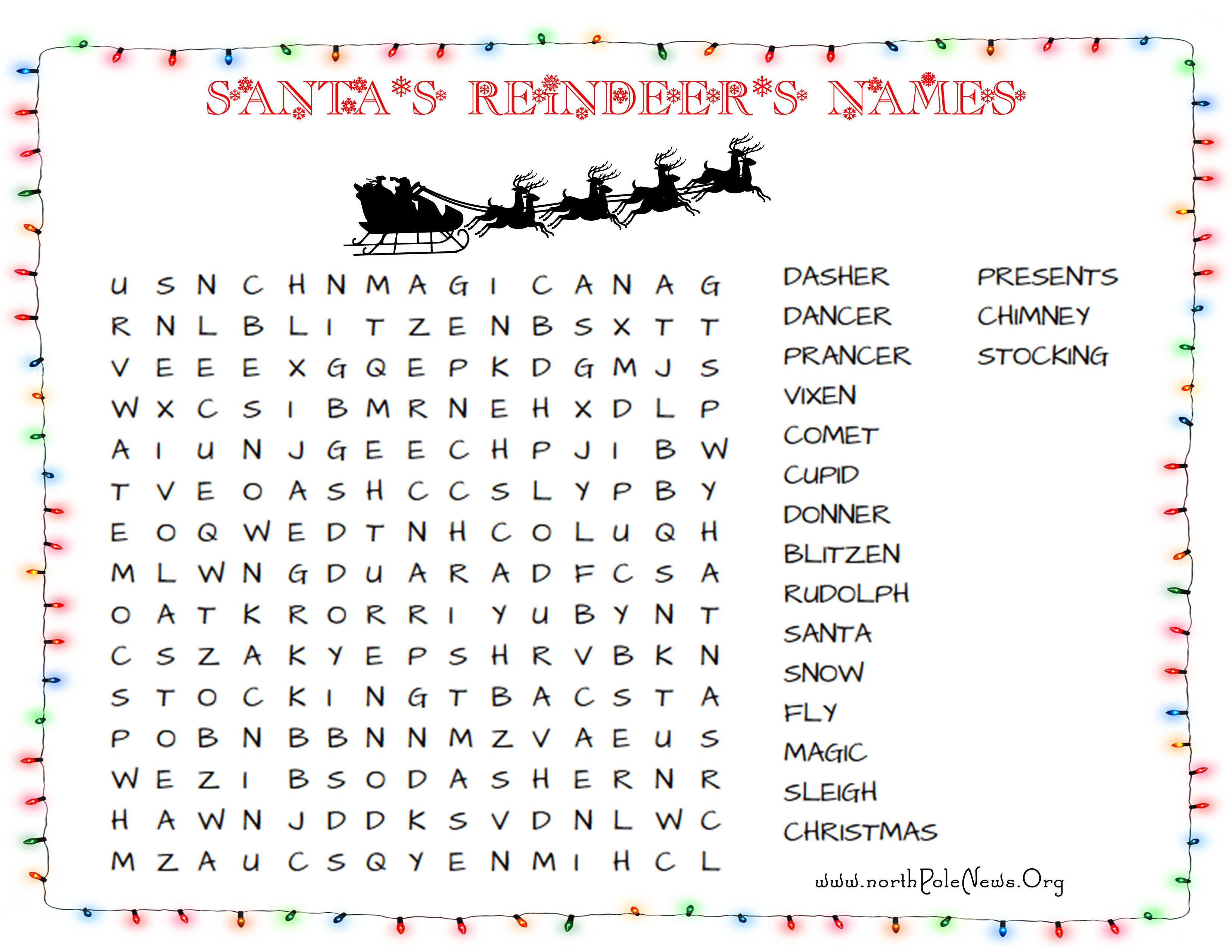 31 Free Christmas Word Search Puzzles For Kids - Free Printable Christmas Puzzles