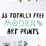 33 Totally Free Modern Art Printables For Your Home | *all Things   Free Printable Art