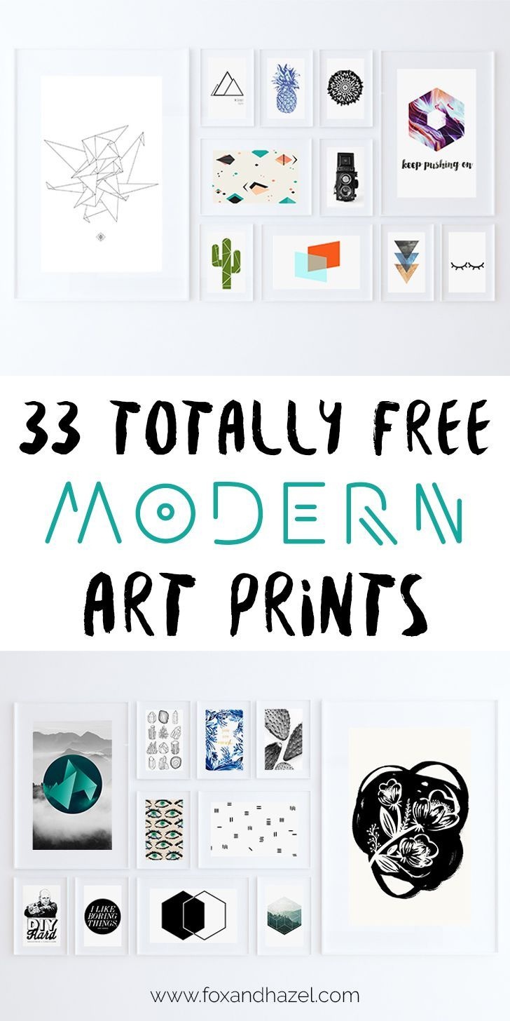 33 Totally Free Modern Art Printables For Your Home | *all Things - Free Printable Wall Art Decor