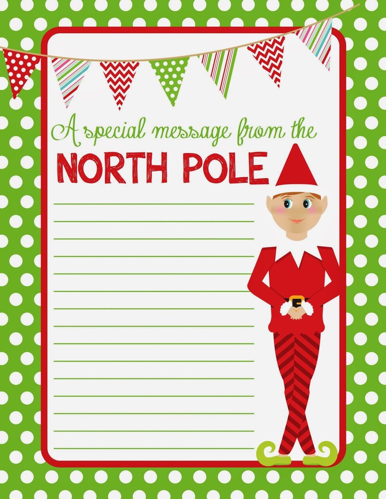4 Best Images Of Elf On The Shelf Free Printable Christmas Paper - Free Printable Christmas Border Paper