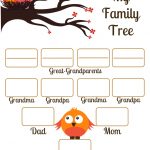 4 Free Family Tree Templates For Genealogy, Craft Or School Projects   Free Printable Family Tree