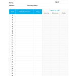 40 Great Medication Schedule Templates (+Medication Calendars)   Free Printable Daily Medication Chart