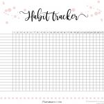 40+ Ideas To Track In Your Daily Habit Tracker {+Free Printable}   Habit Tracker Free Printable