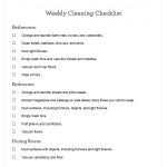 40 Printable House Cleaning Checklist Templates ᐅ Template Lab   Free Printable House Cleaning Checklist