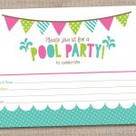45 Pool Party Invitations | Kittybabylove   Free Printable Pool Party Invitation Cards