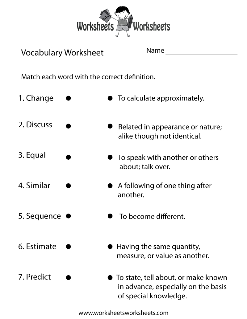 4Th Grade English Worksheets | Two Ways To Print This Free - Free Printable Vocabulary Quiz Maker