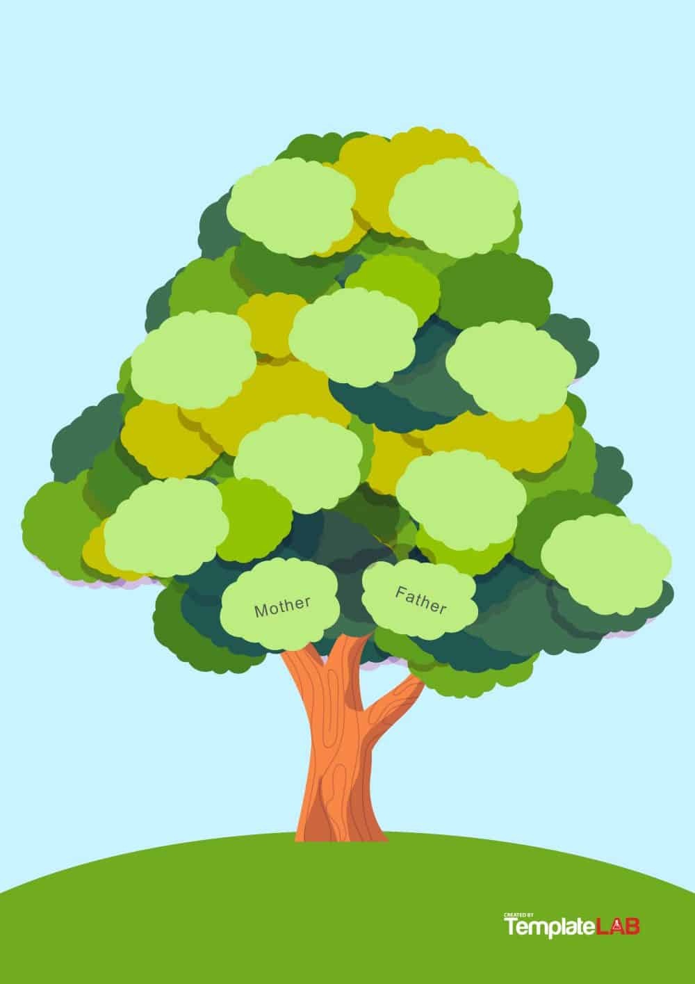 50+ Free Family Tree Templates (Word, Excel, Pdf) ᐅ Template Lab - Free Printable Family Tree