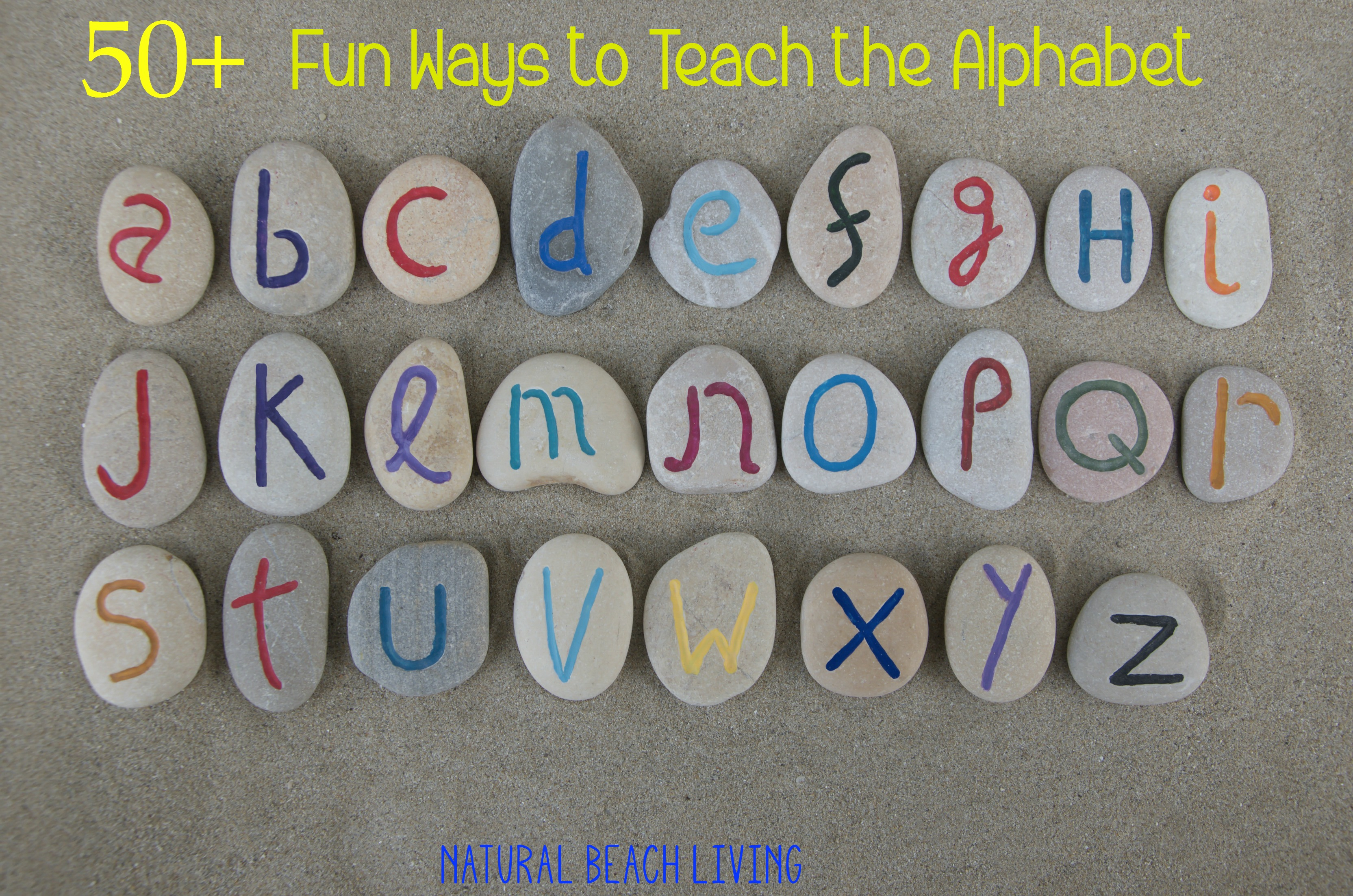 50+ Fun Ways To Teach The Alphabet - Natural Beach Living - Free Printable Alphabet Games