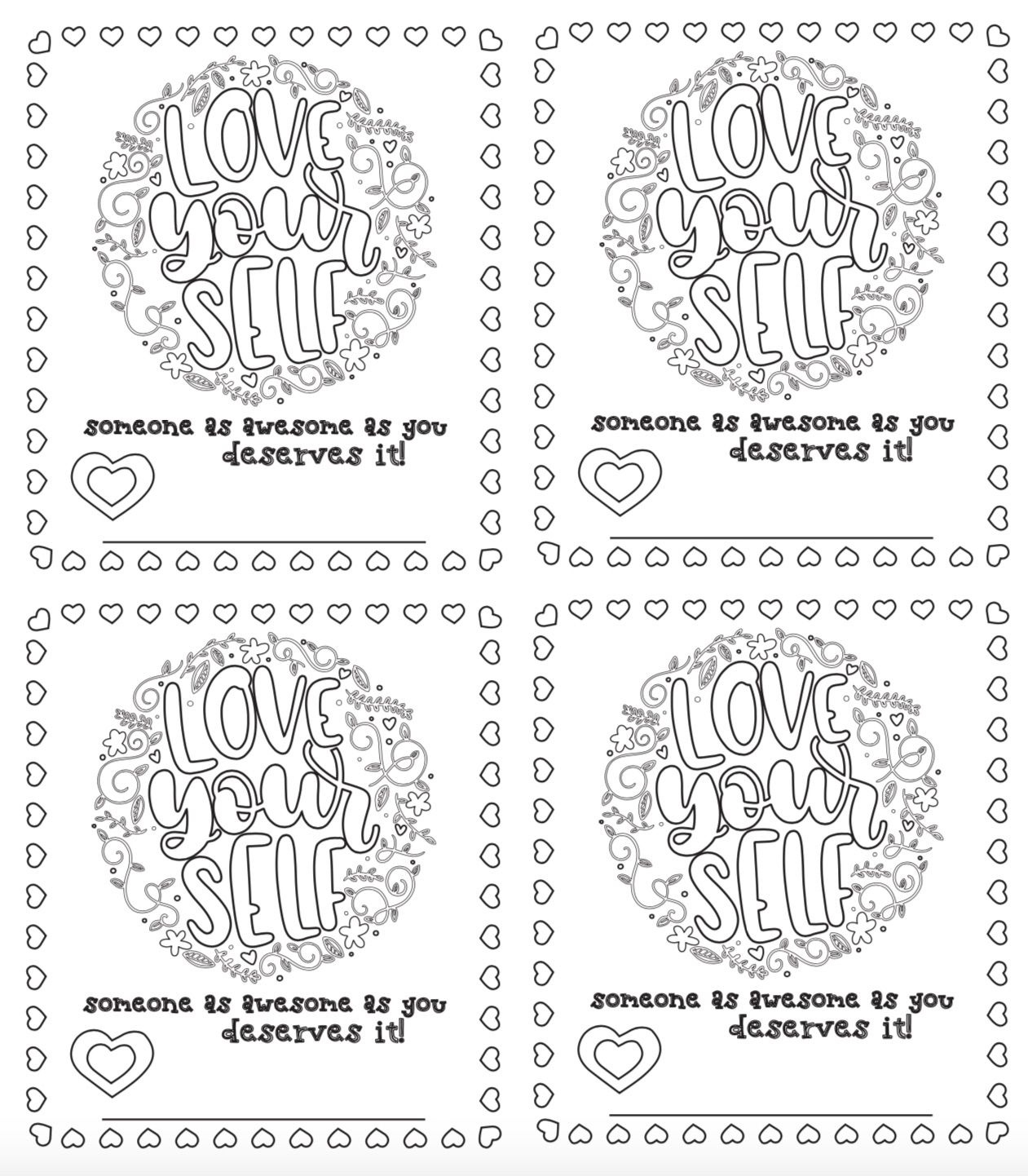 6 Free Printable, Color-Your-Own Valentines That Make The Perfect - Free Printable Color Your Own Cards