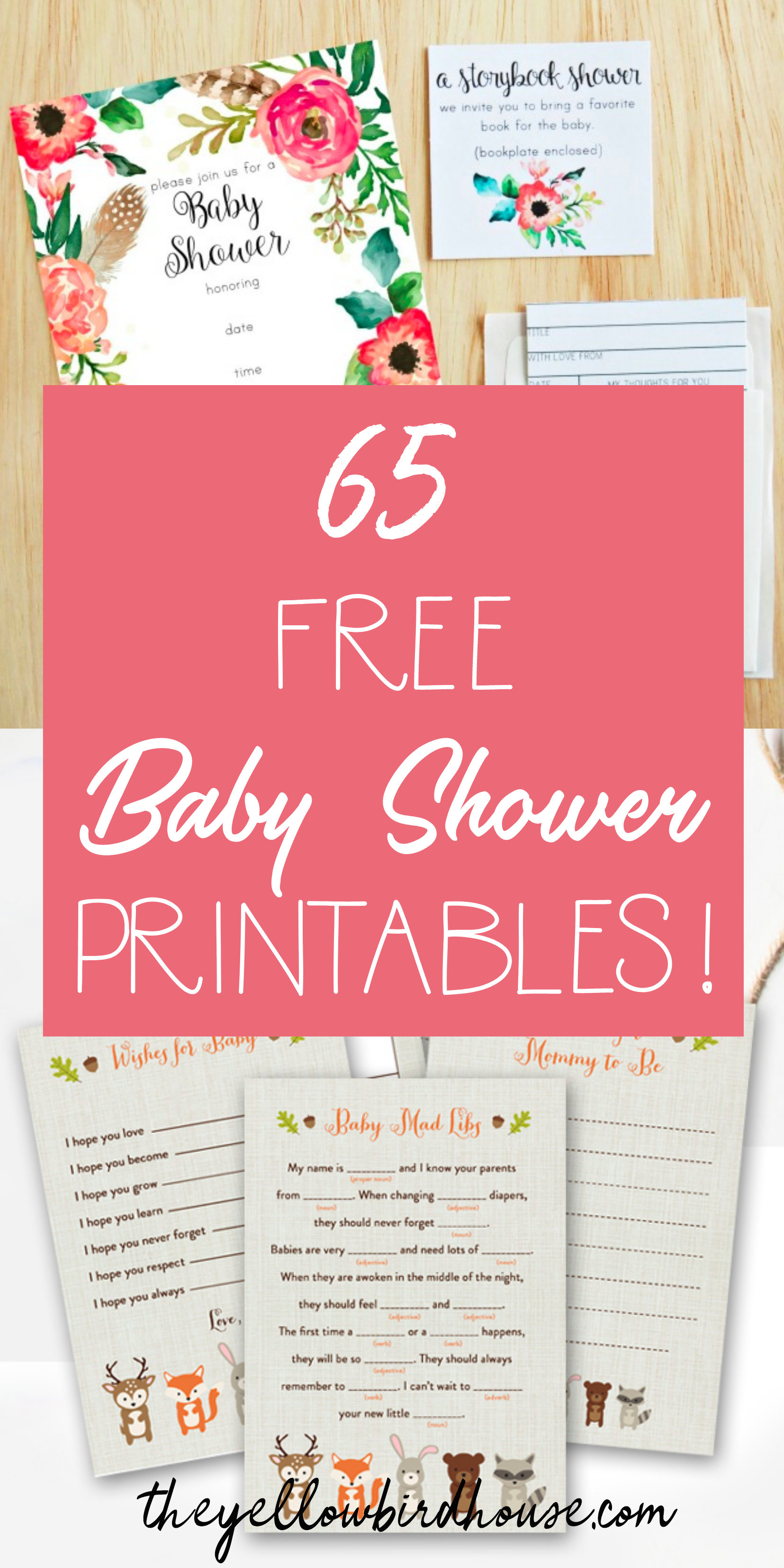 65 Free Baby Shower Printables For An Adorable Party - Free Printable Baby Shower Photo Booth Props