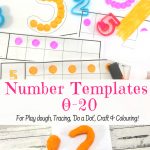 75 Free Printable Numbers Templates 0 20   Perfect For Hands On Math!   Free Printable Numbers