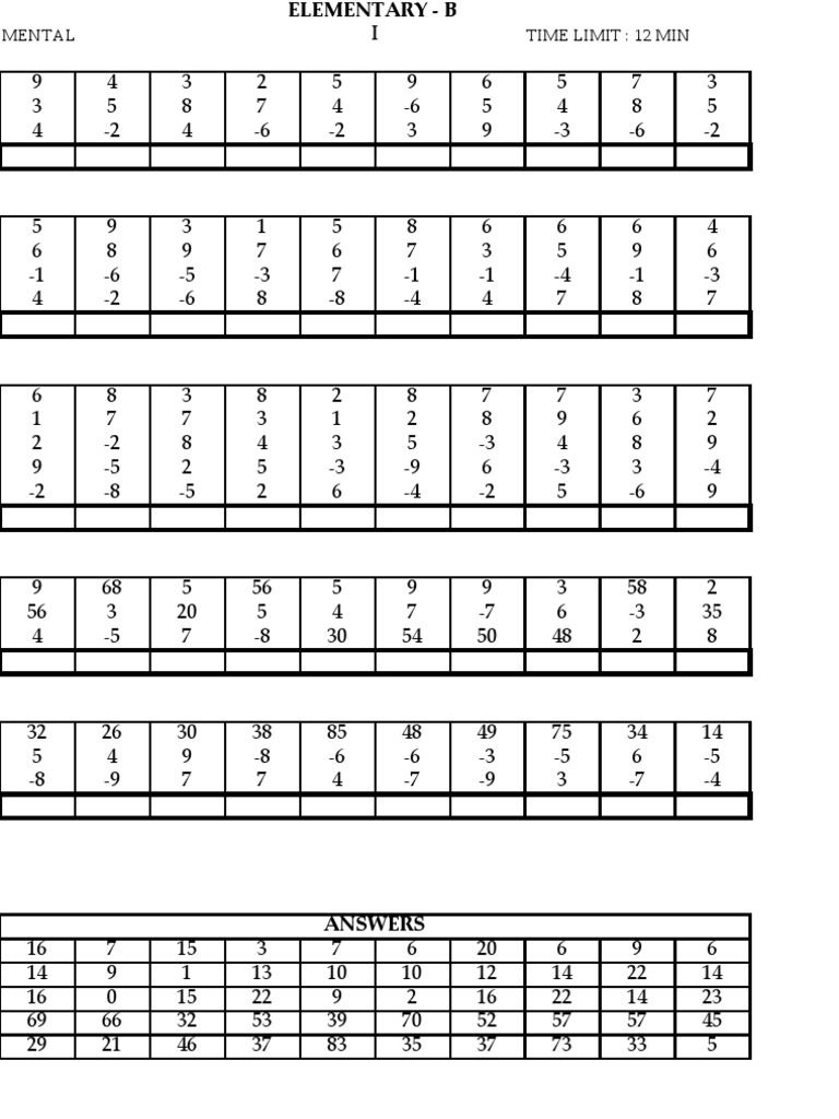 Abacus Maths Level 2 Worksheets Ucmas Elementary Aucmas Bucmas - Free Printable Abacus Worksheets