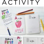Abc Book Template Diy / Baby Shower Activity / Alphabet Color   Free Printable Baby Shower Coloring Pages