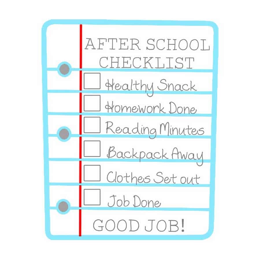 After School Checklist For Kids Free Printable - Get Out Of Homework Free Pass Printable