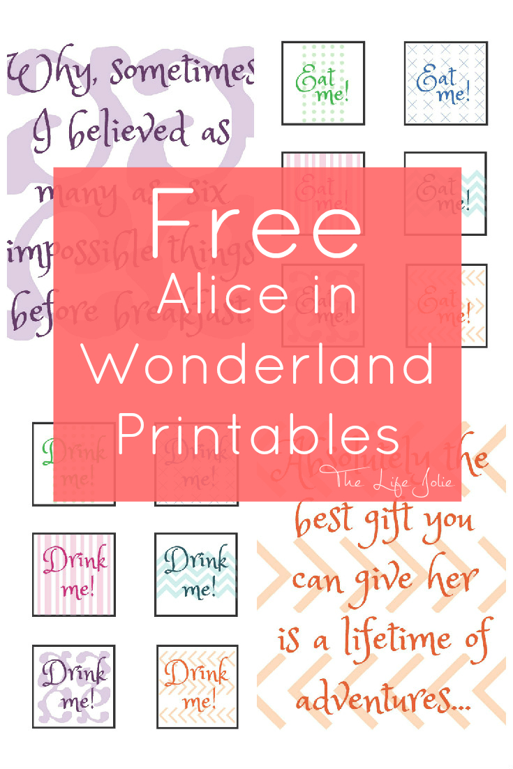Alice In Wonderland Signs And Free Printables | Alice Retirement - Alice In Wonderland Signs Free Printable