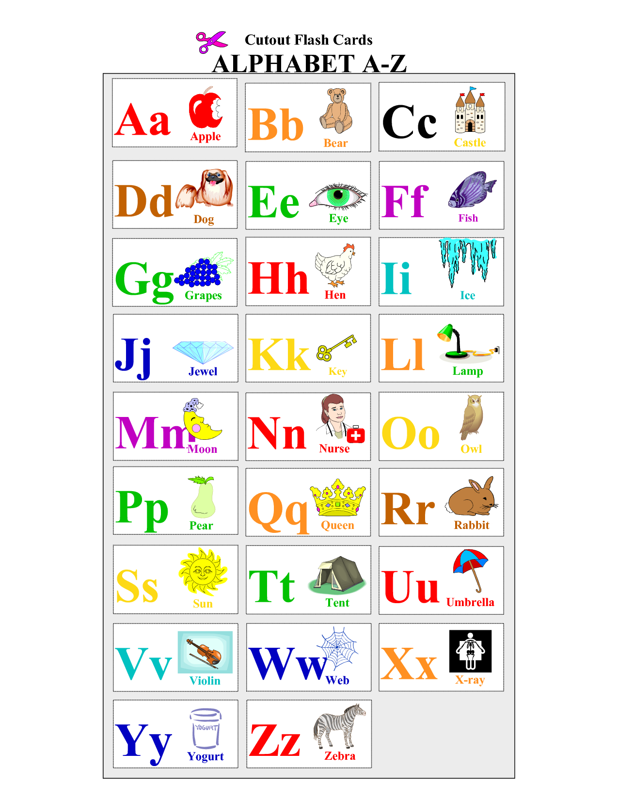 Alphabet-Flash-Cards-To-Print - Coloring Pages For Adults,coloring - Free Printable Abc Flashcards With Pictures