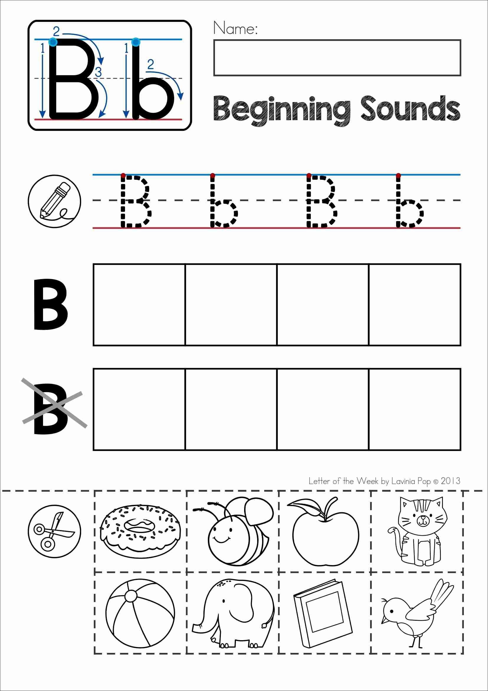 Alphabet Phonics Letter Of The Week B | Alphabet Activities - Phonics Pictures Printable Free