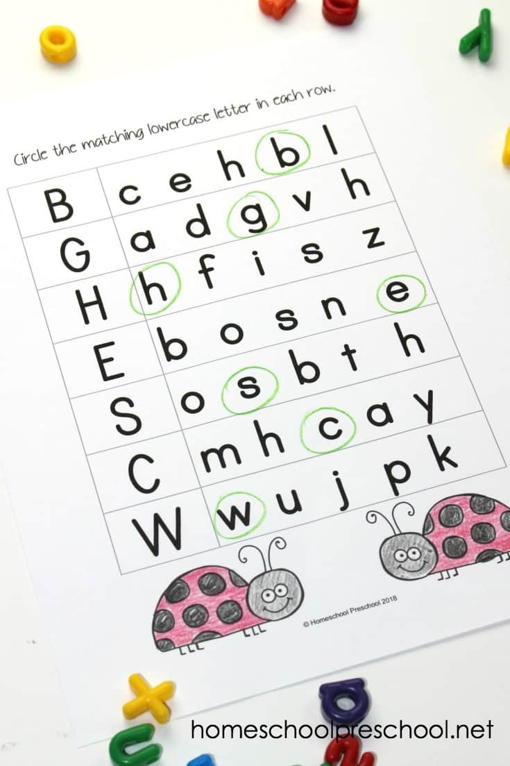 Alphabet Printables For Your Homeschool Preschool - Free Printable Letter Recognition Worksheets