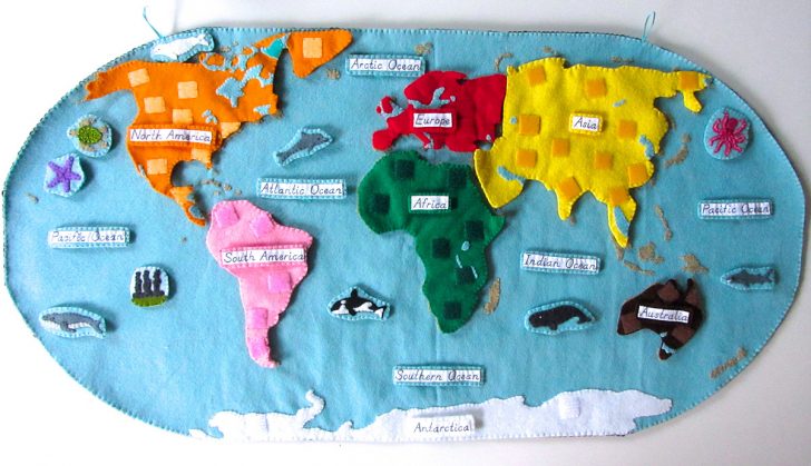 Montessori World Map Free Printable