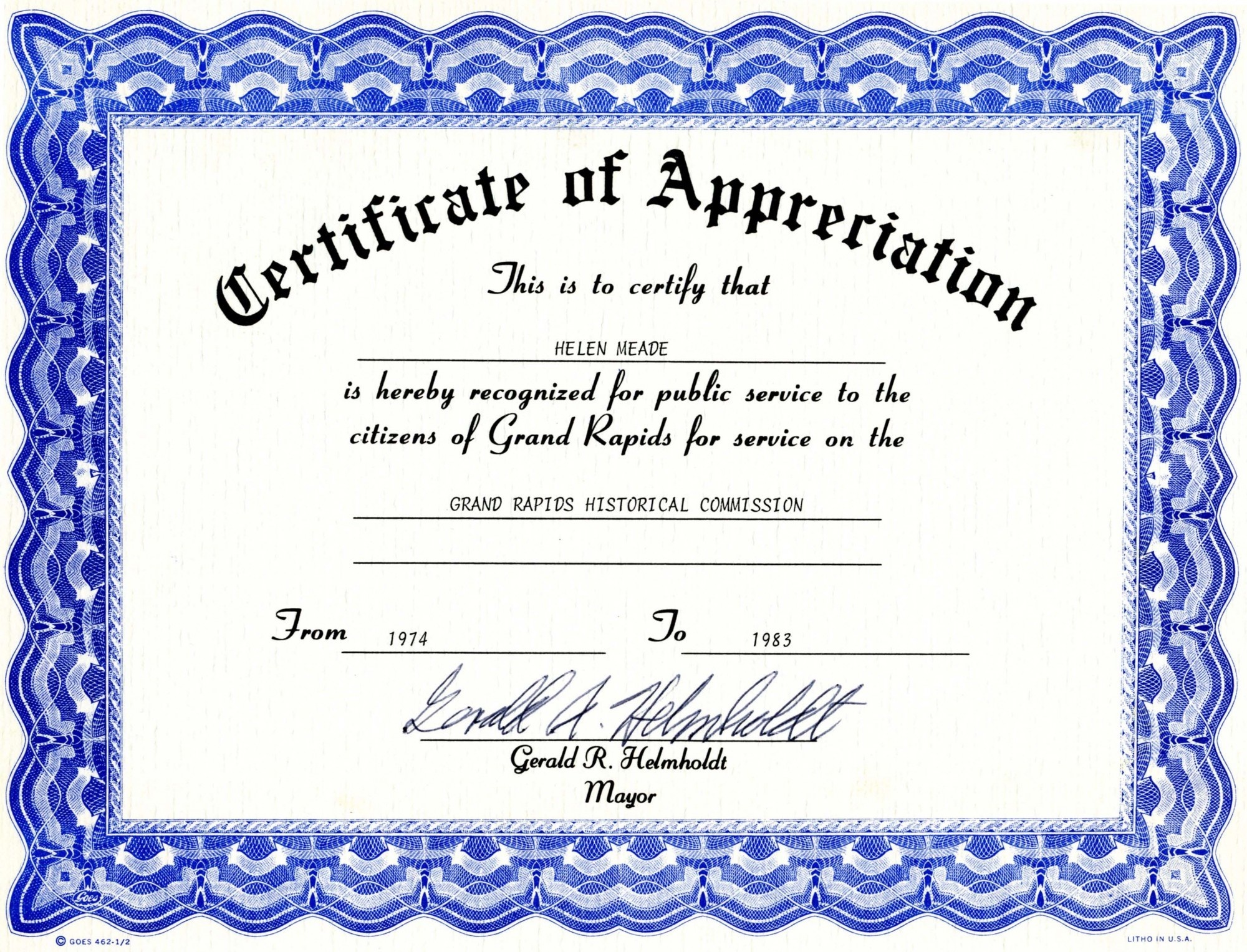 Appreciation Certificate Templates Free Download - Sports Certificate Templates Free Printable