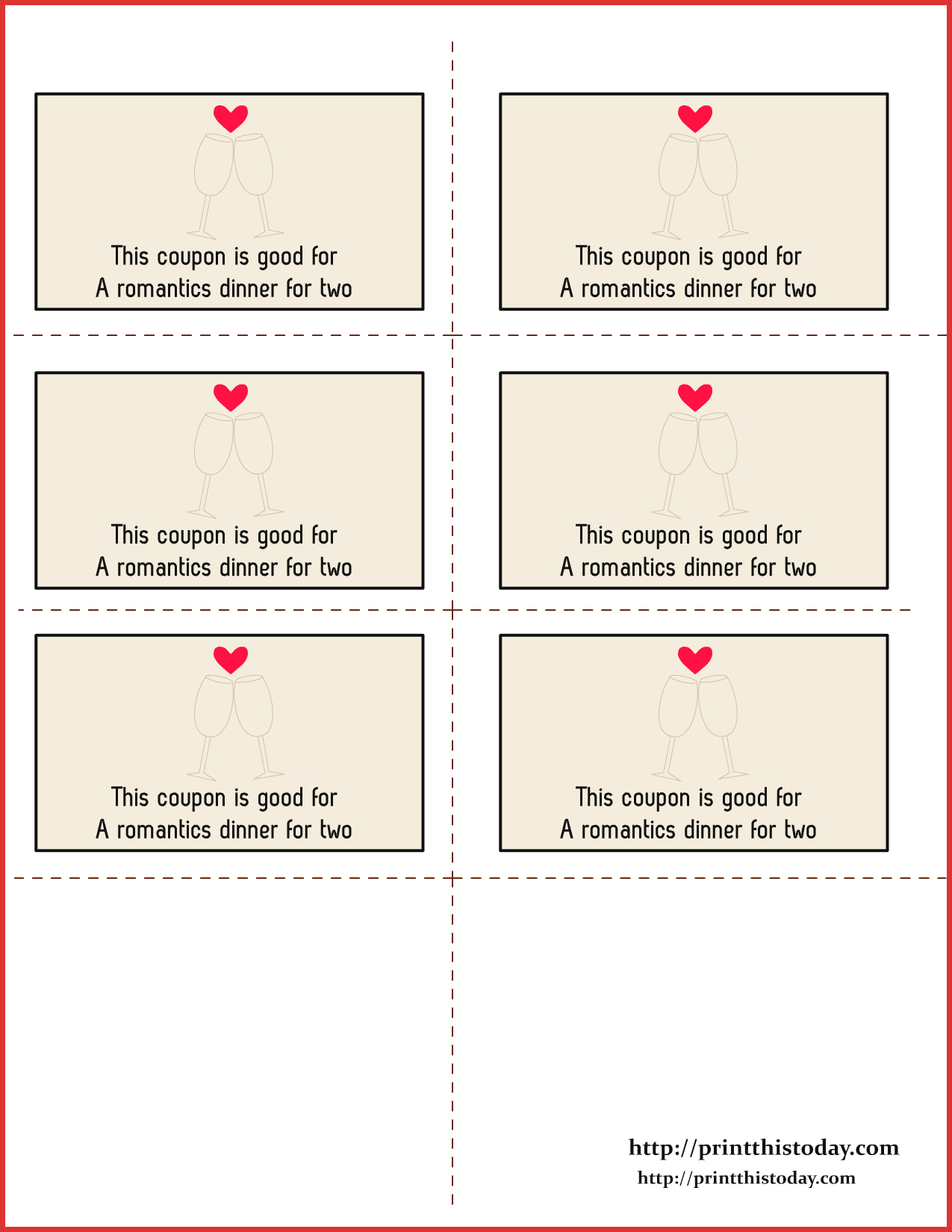 Awesome Love Coupon Template | Cobble Usa - Free Printable Love Coupons