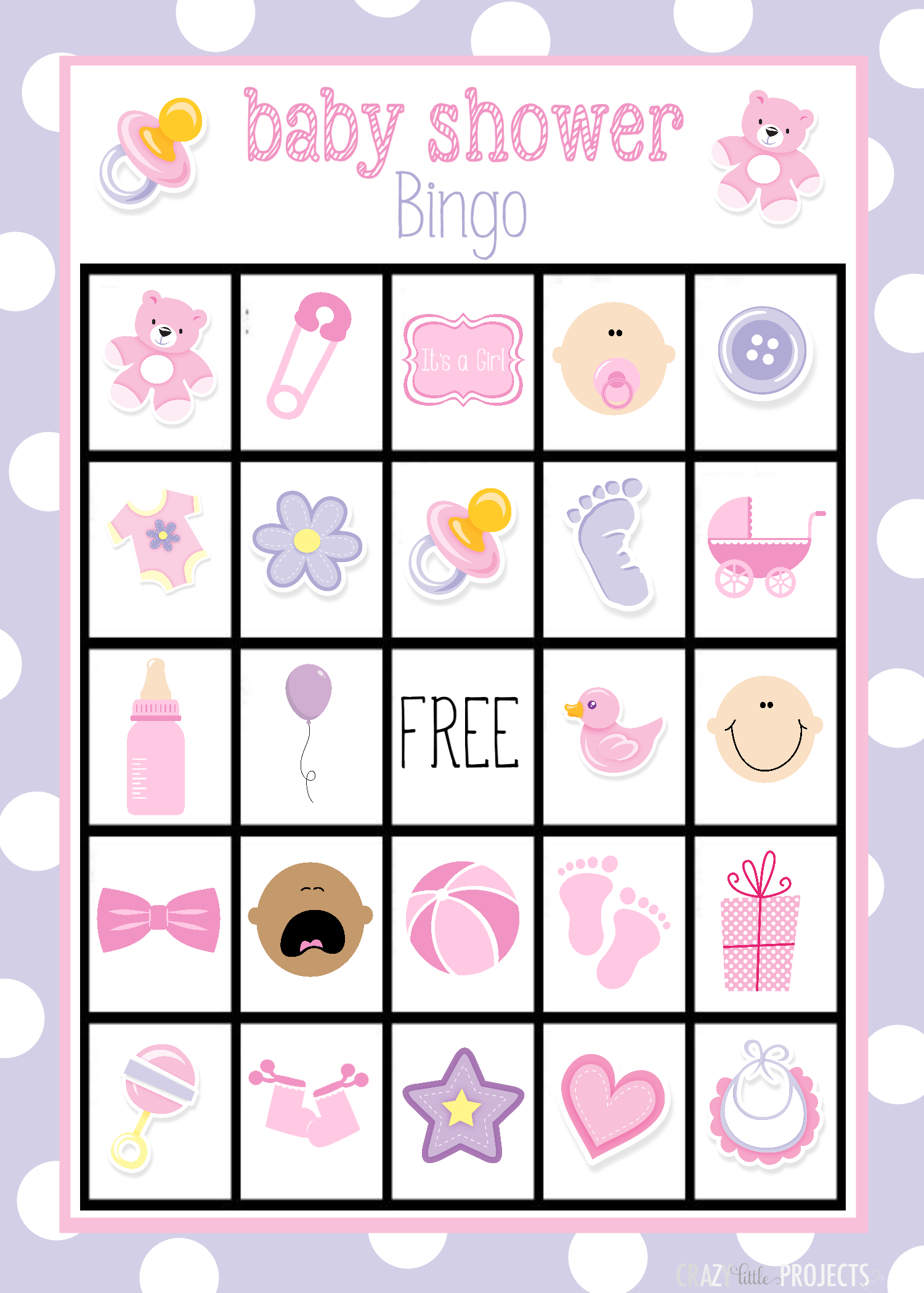 Baby Bingo Game Free Printable Free Printable